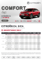 Citroen C4. e-C4 - cennik a technicke udaje 11-2024